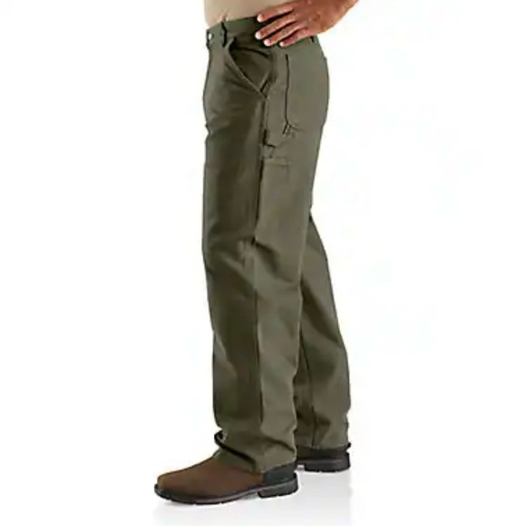 Carhartt Washed Duck Dungaree Cargo Work Pants Size 38x30 - Picture 9 of 10